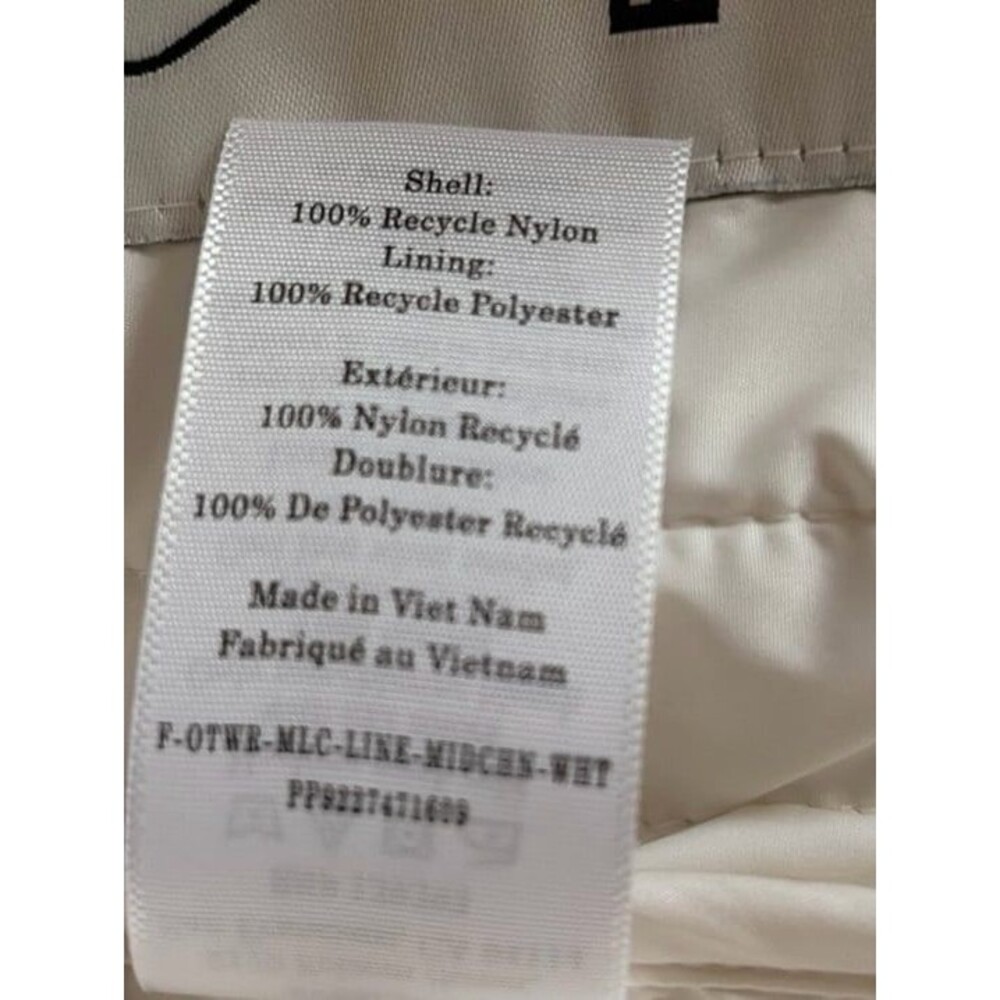 Everlane Ivory Cream Quilted Jacket XS Minimalist Button Front Coat - Picture 9 of 9